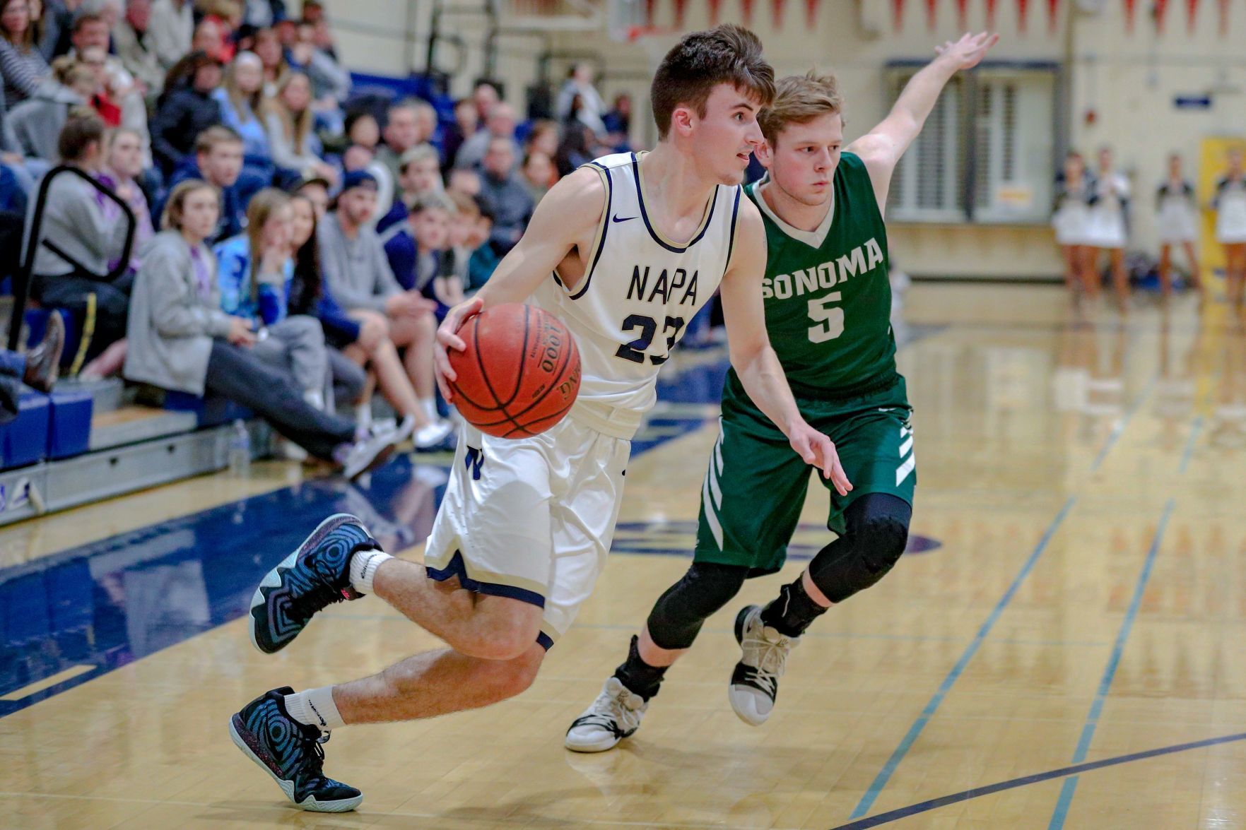 Sonoma Valley at Napa boys basketball at VVAL Tournament